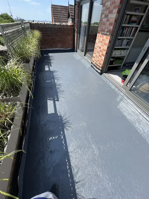Liquid waterproofing beneath the Hampstead roof terrace