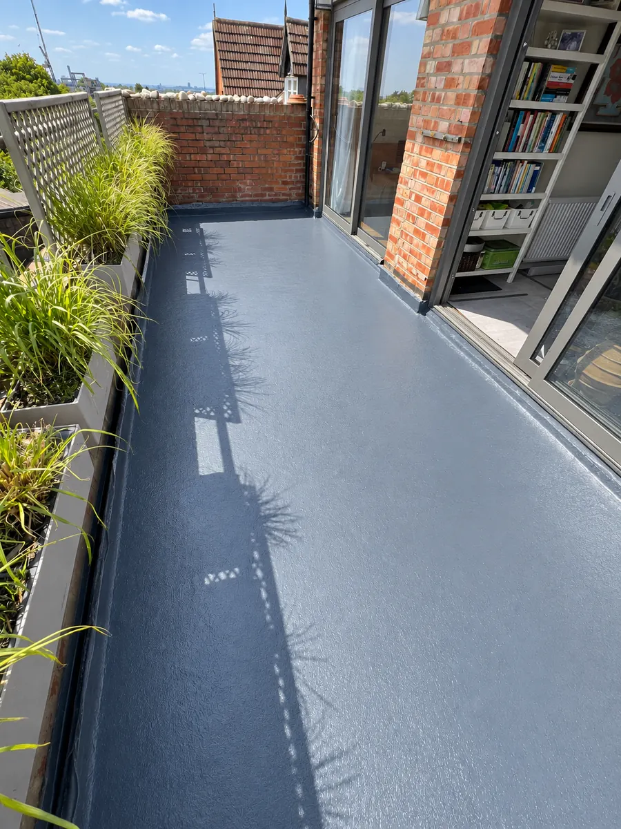 Liquid waterproofing on the Avent roof terrace project in Hampstead